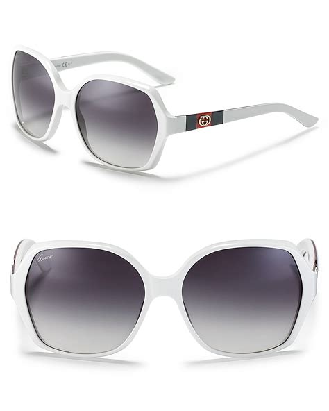 white gucci womens sunglasses|white Gucci sunglasses men's.